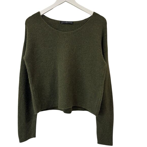 Peruvian Connection Womens Sweater 100% Royal Alpaca Green Size Small PRISTINE - Picture 1 of 11